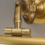 18" Vintage Brass Wall Light Sconces, 9W LED Wall lamp Retro Mirror Front lamp-4