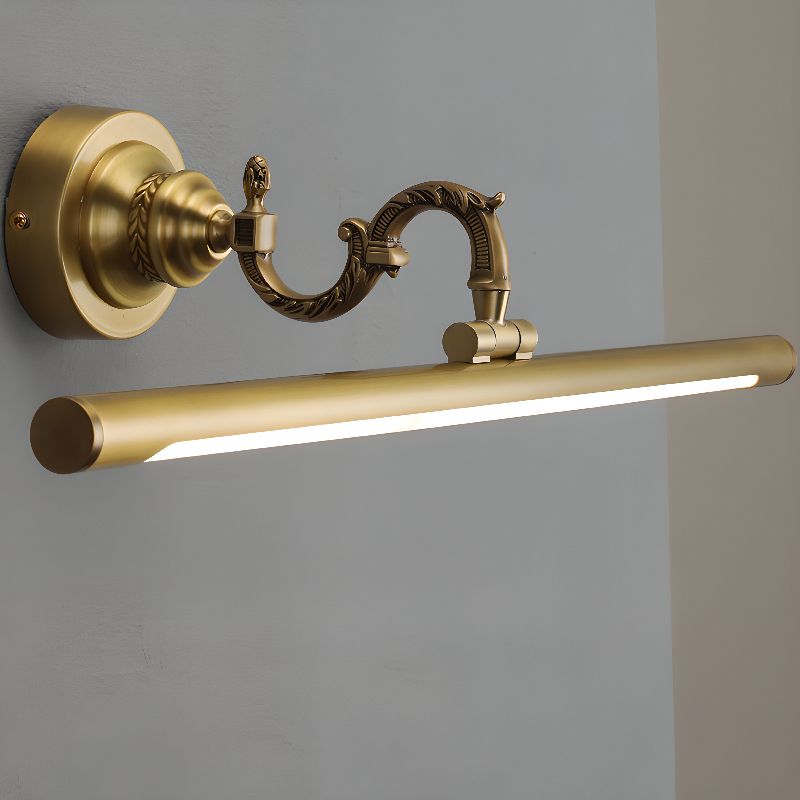 18" Vintage Brass Wall Light Sconces, 9W LED Wall lamp Retro Mirror Front lamp-0