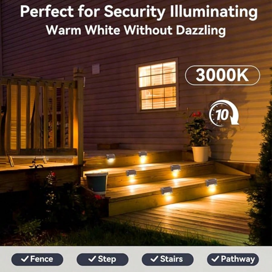 Solar Deck Lights for Stairs, Fences & Poolside