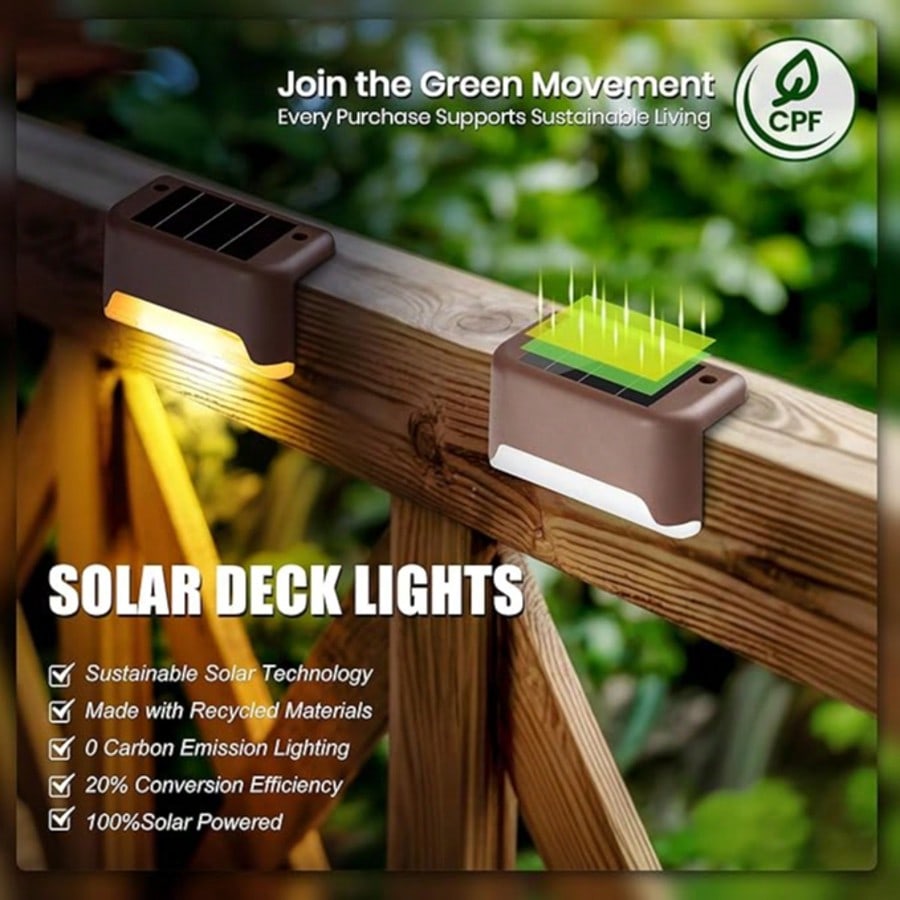 Solar Deck Lights for Stairs, Fences & Poolside