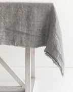 Hand-Woven Stone Washed Linen Tablecloth