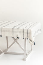Handwoven Ribbons Cotton Tablecloth