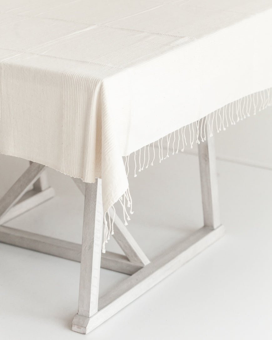 Hand-woven Riviera Cotton Tablecloth