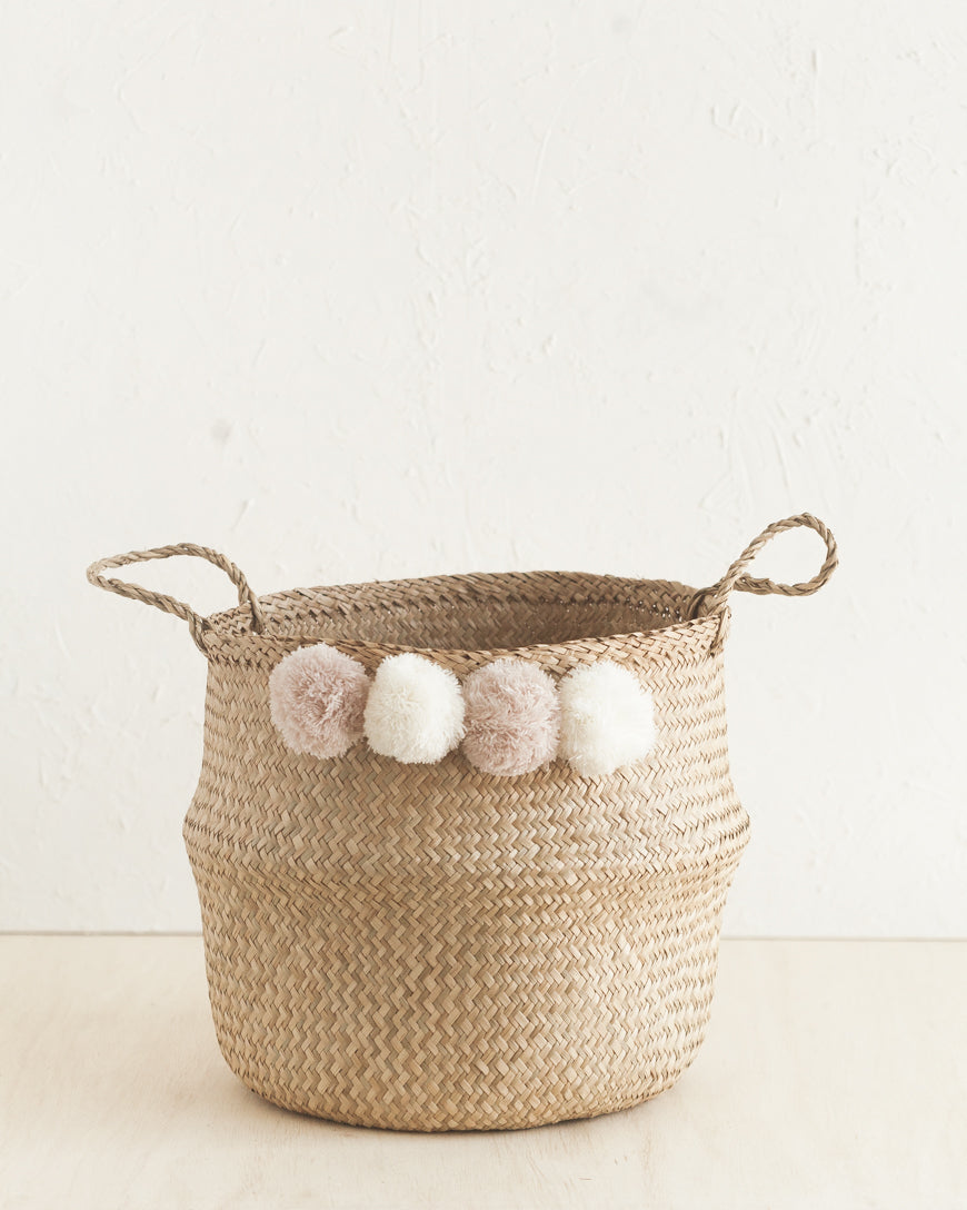 Hand-Woven Sweet Pea Belly Baskets