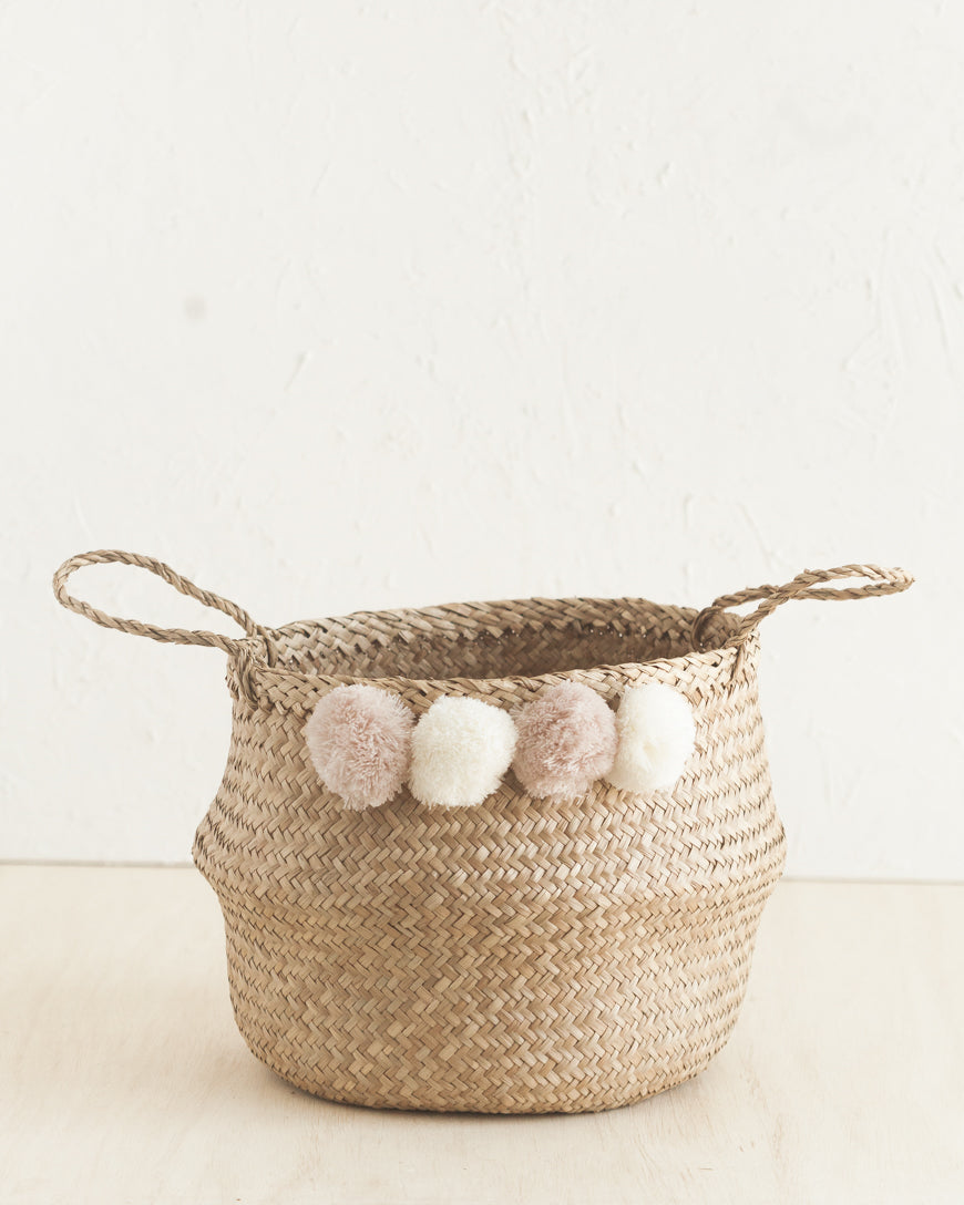 Hand-Woven Sweet Pea Belly Baskets