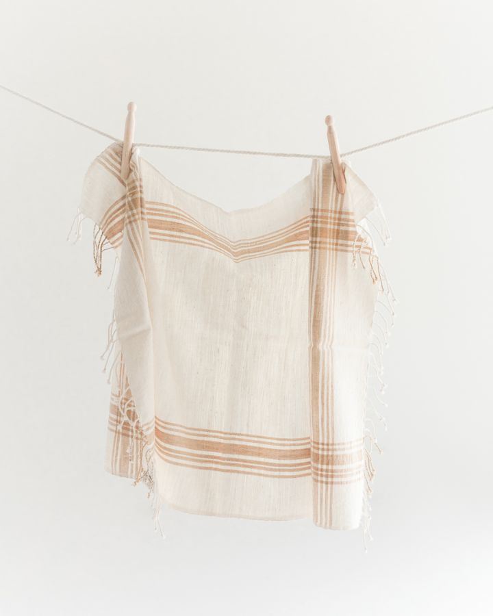 Hand-Woven Cabin Hatch Cotton Hand Towel