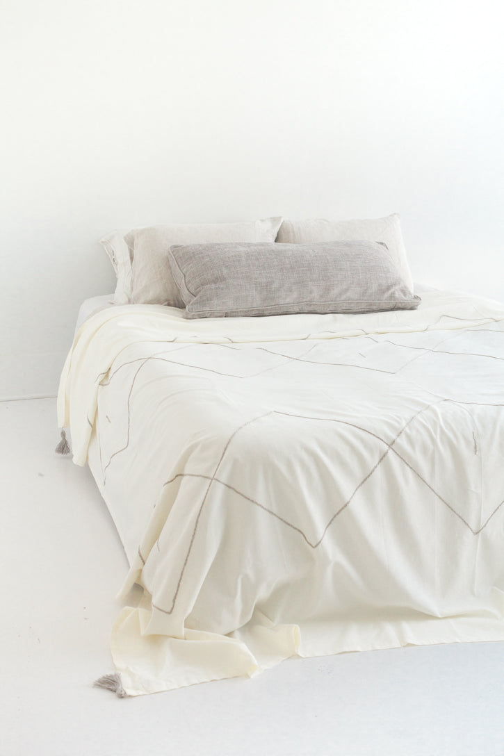 Hand-Crafted Berber Cotton Bedspread
