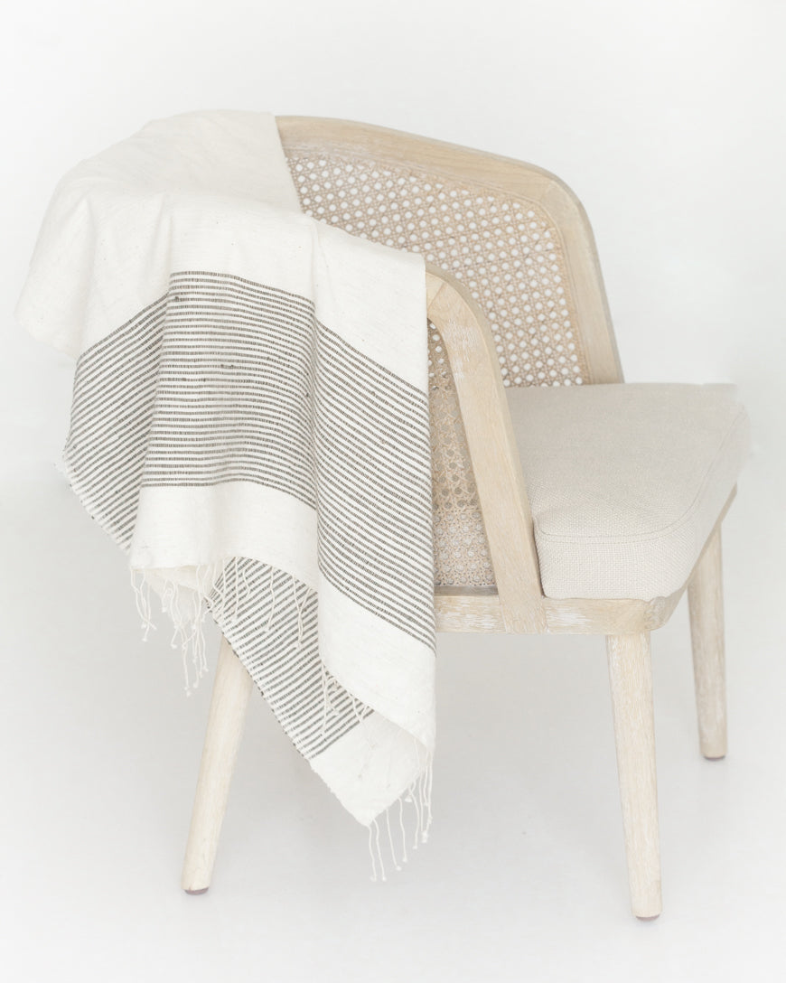 Riviera Cotton Hand-Woven Throw Blanket