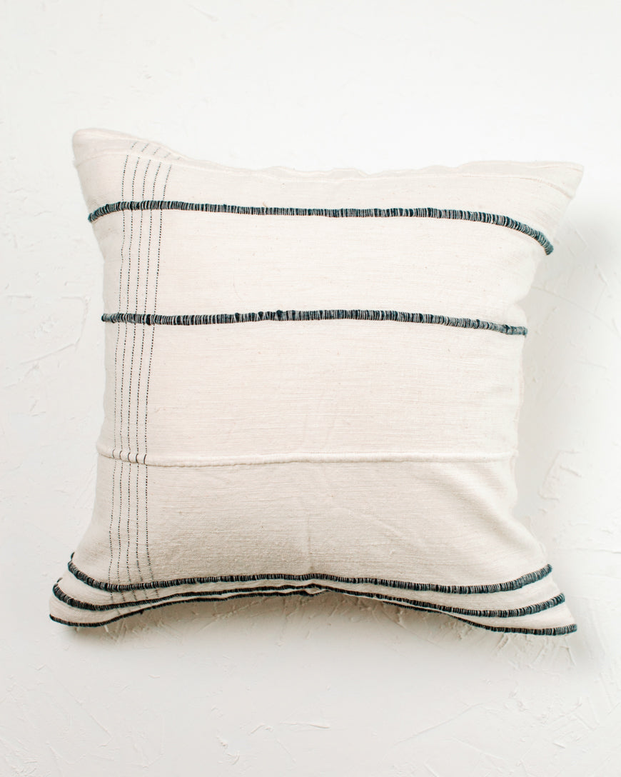 Handmade 18" Ribbons Throw Pillow