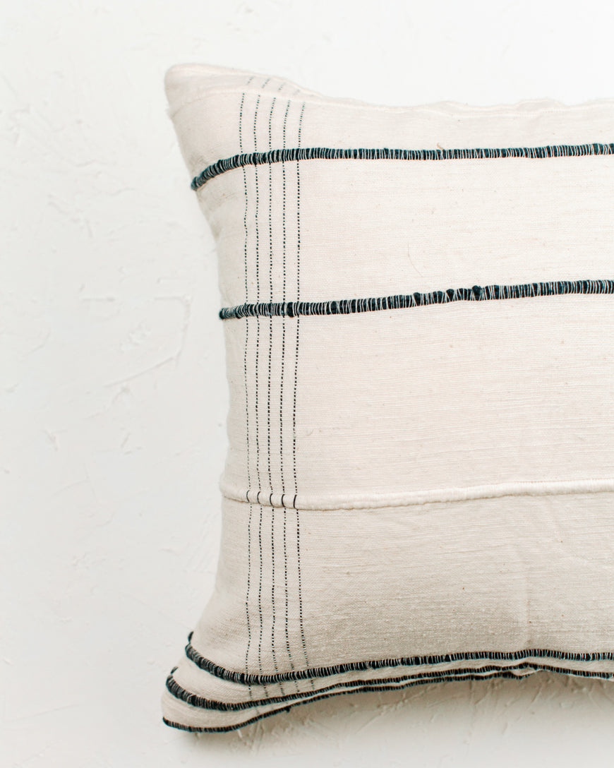 Handmade 18" Ribbons Throw Pillow
