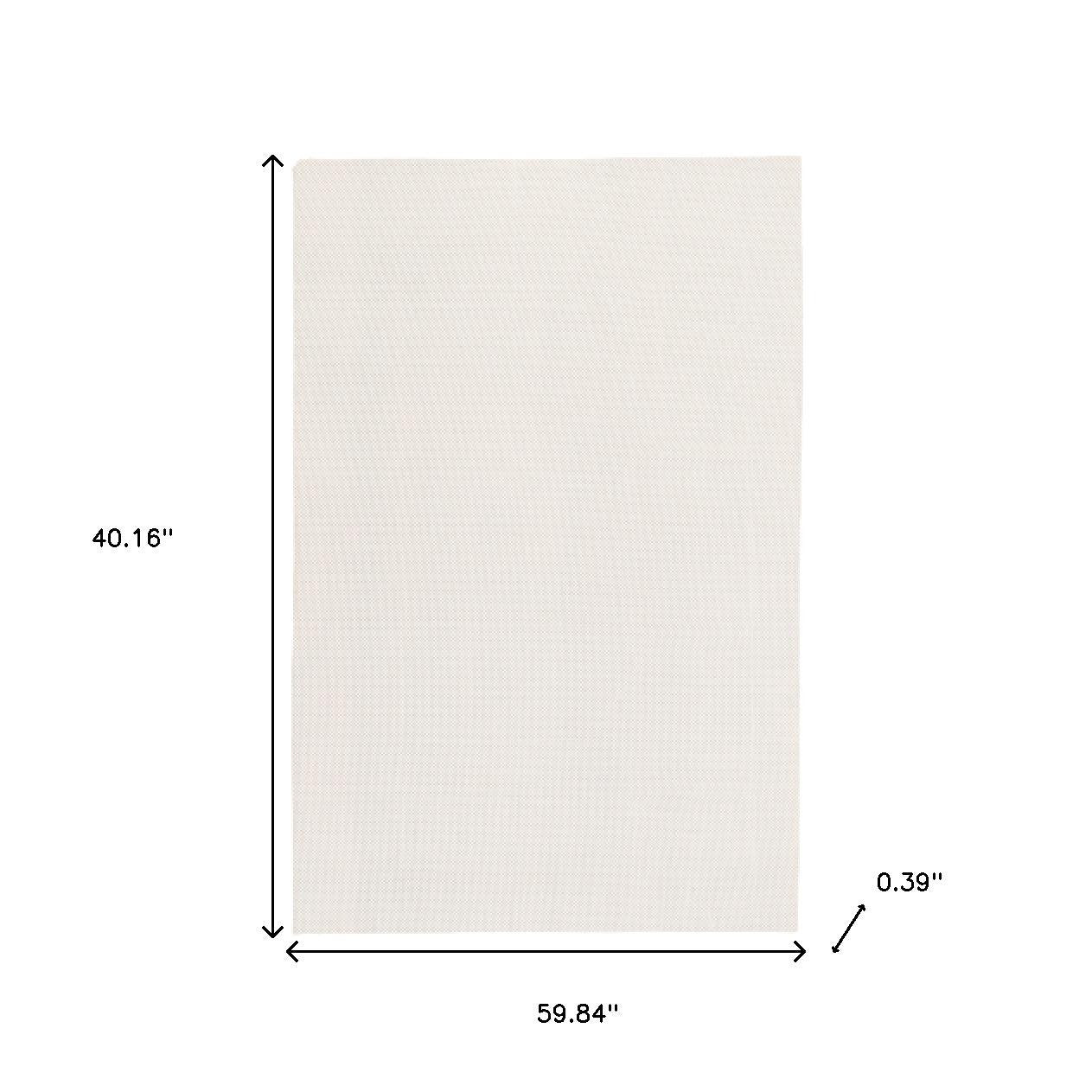 3' x 5' Beige Non-Slip Rug Pad