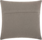20" Light Gray Cotton-Blend Curly Loops Throw Pillow