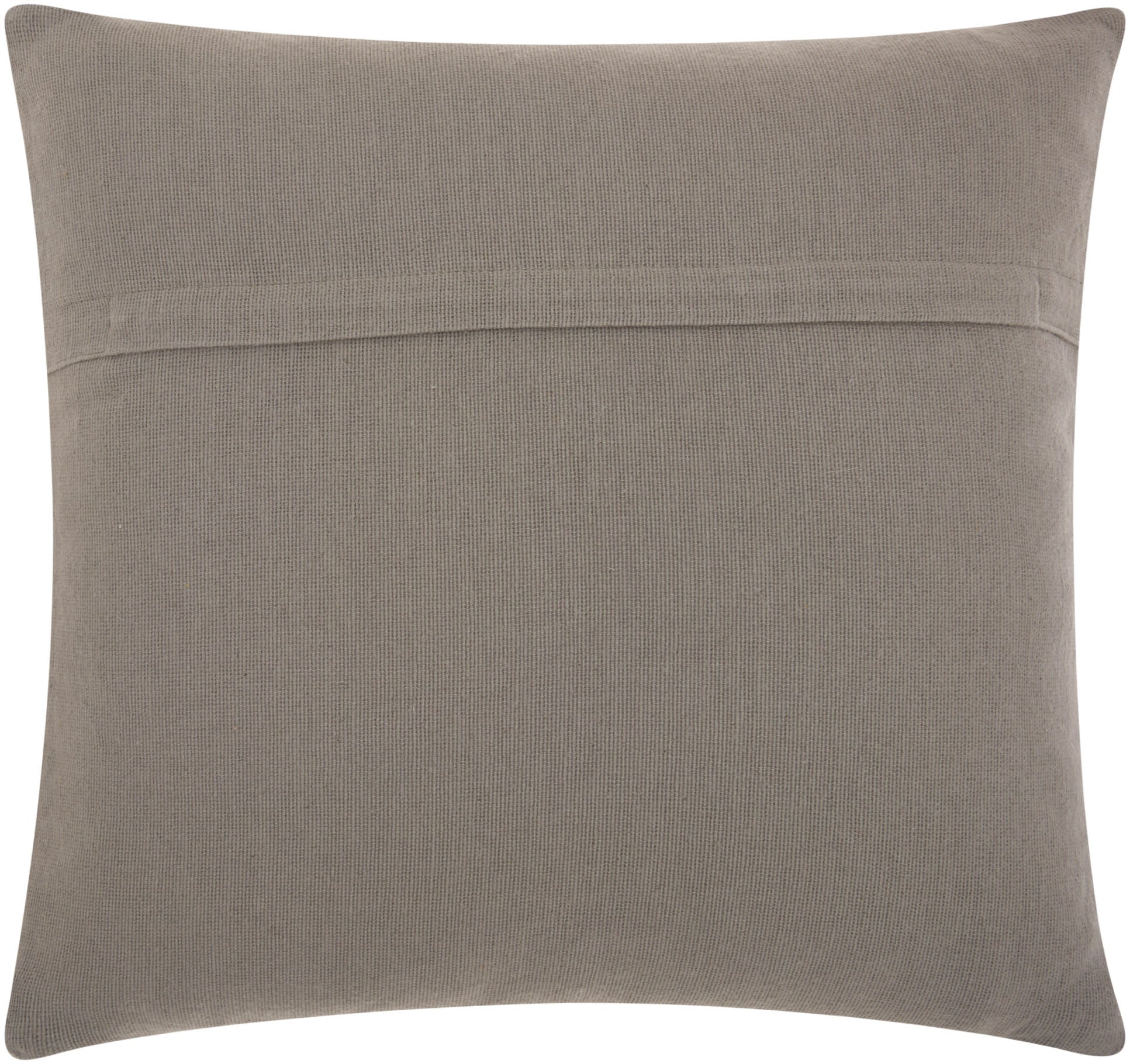 20" Light Gray Cotton-Blend Curly Loops Throw Pillow