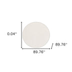 8' Round Beige Non-Slip Rug Pad