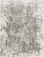 2' X 3' Abstract Distressed Stain Resistant Area Rug