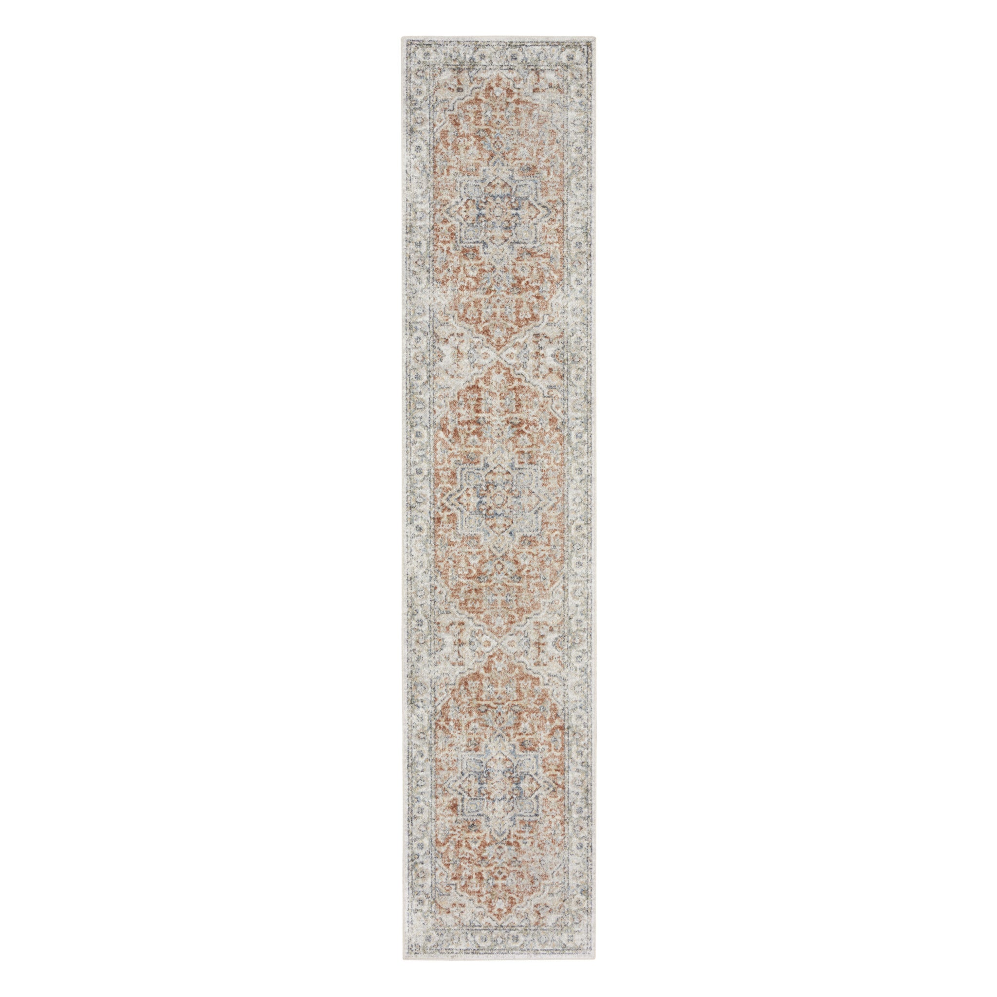 10' Oriental Power Loom Washable Runner Rug