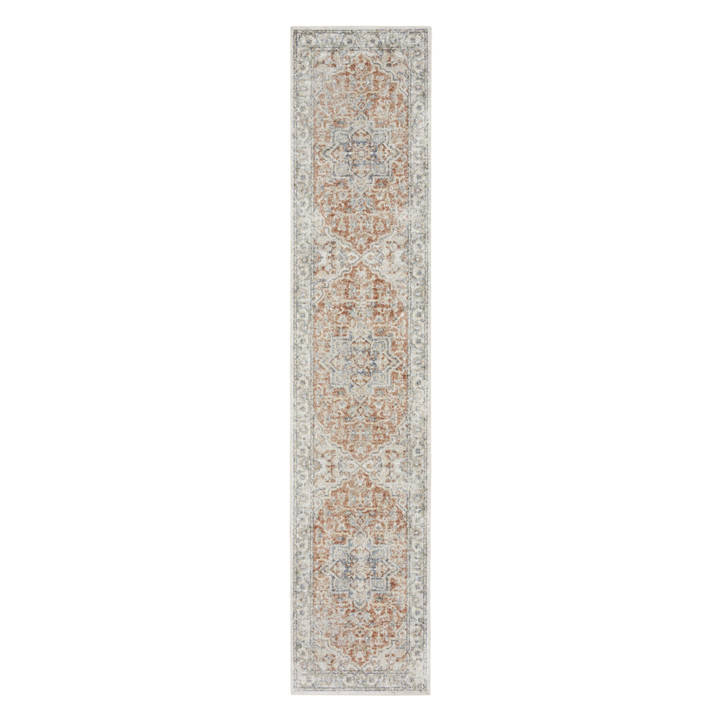 10' Oriental Power Loom Washable Runner Rug