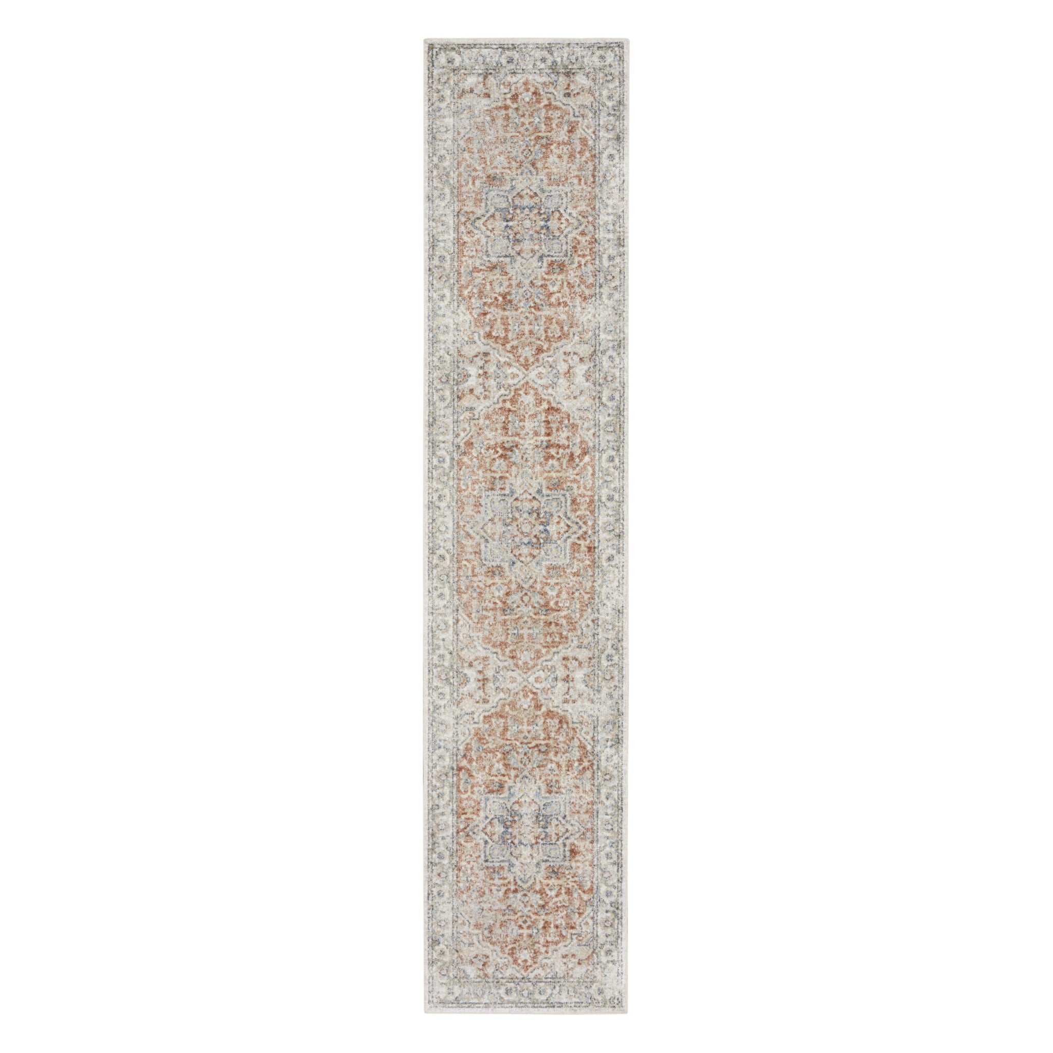 10' Oriental Power Loom Washable Runner Rug