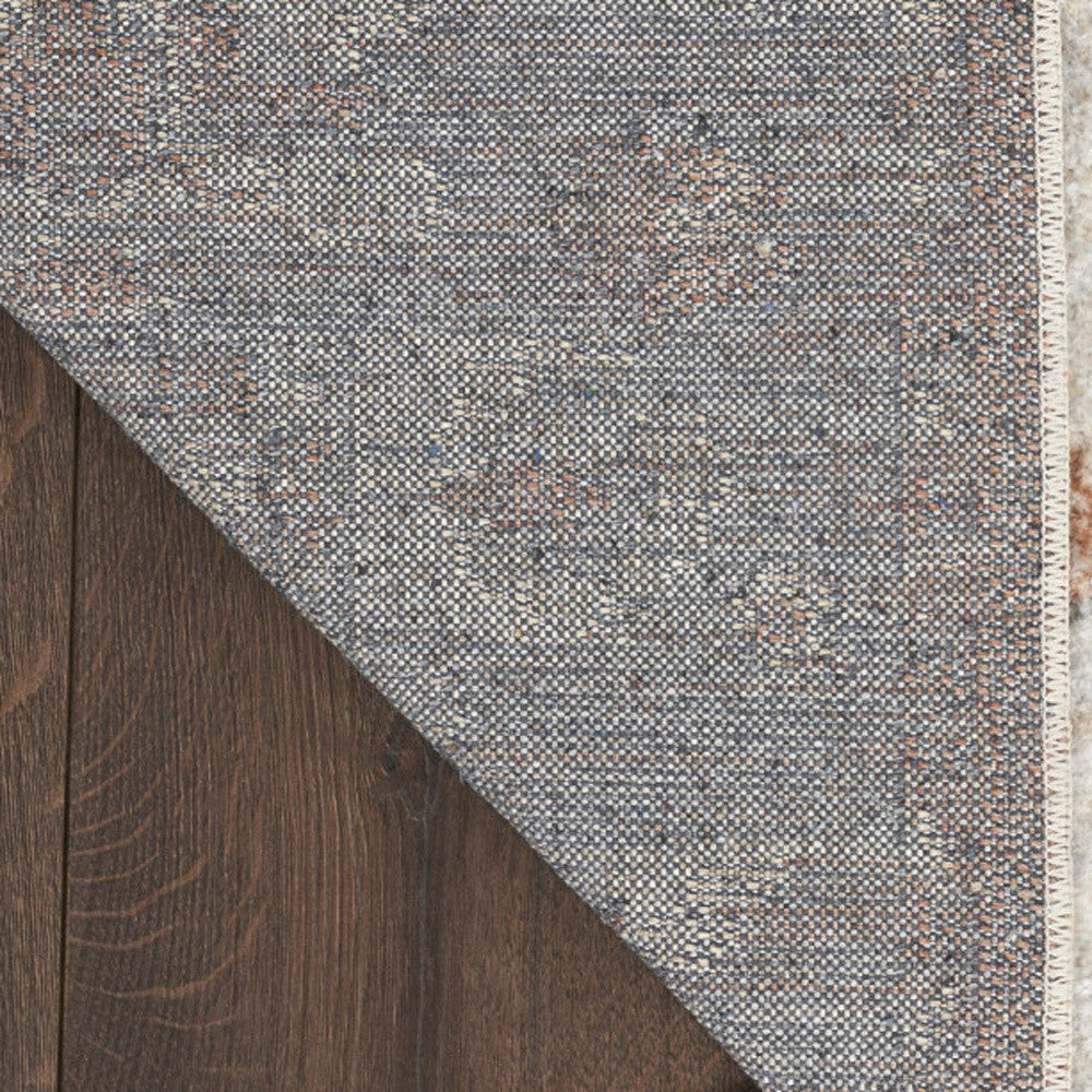 10' Oriental Power Loom Washable Runner Rug