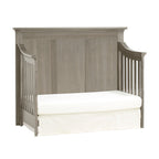 Ash Gray Solid + Manufactured Wood Standard 4-in-1 Convertible Crib