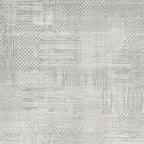8′ × 10′ Silver & Gray Abstract Non-Skid Area Rug
