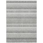 5' X 8' Striped Washable Indoor/Outdoor Area Rug