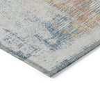 9' x 12' Multicolor Abstract Washable Indoor/Outdoor Area Rug