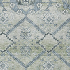 10' X 14' Floral Washable Indoor/Outdoor Area Rug