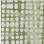 8′ × 10′ Artichoke Green & Ivory Abstract Indoor/Outdoor Rug
