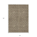 10' X 14' Geometric Washable Indoor/Outdoor Area Rug
