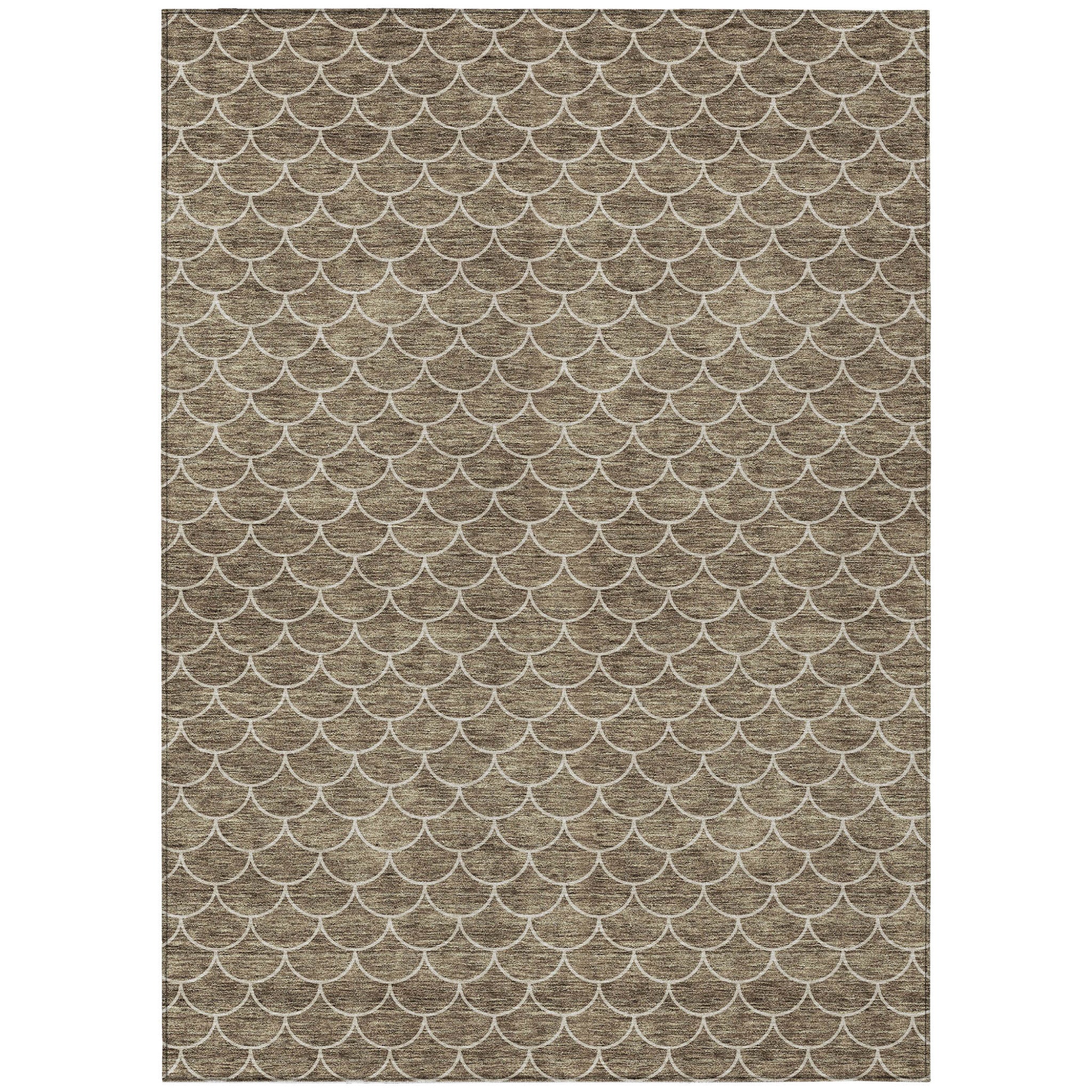 10' X 14' Geometric Washable Indoor/Outdoor Area Rug