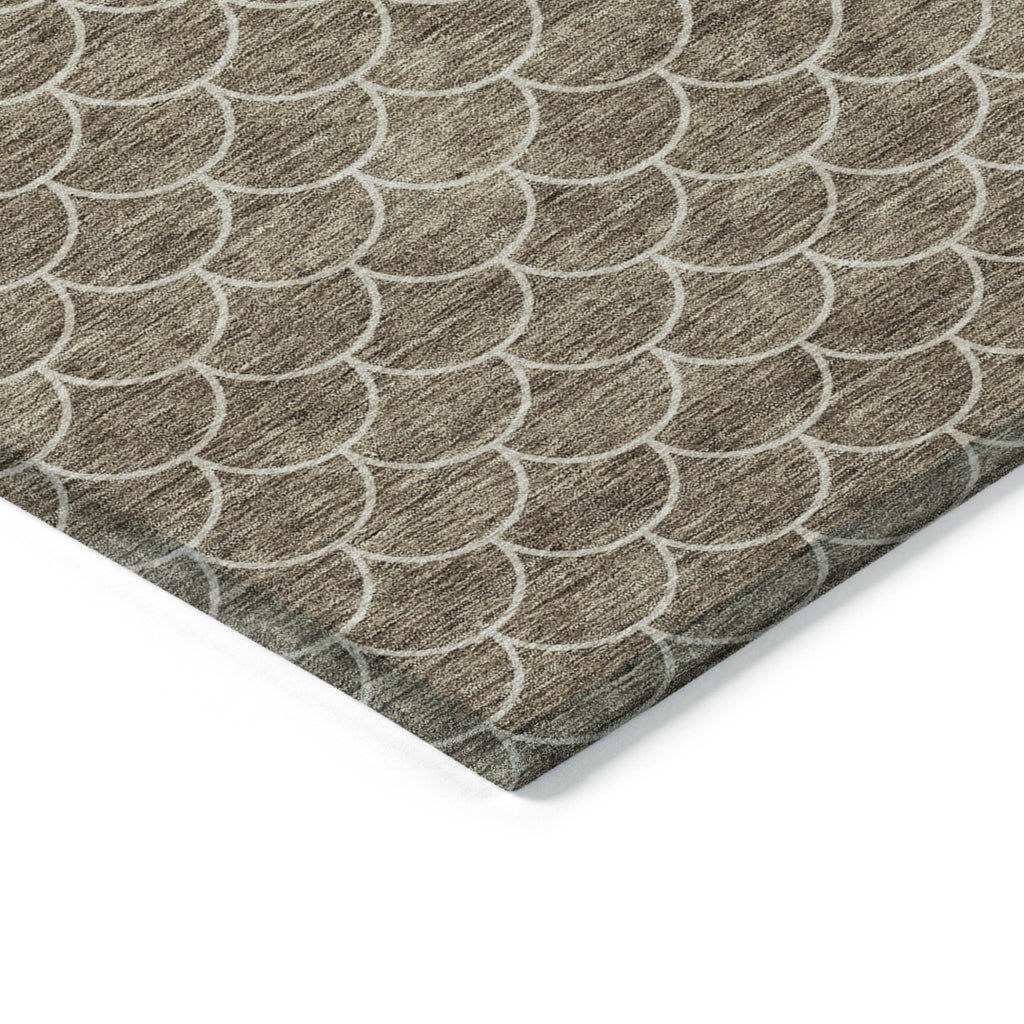 10' X 14' Geometric Washable Indoor/Outdoor Area Rug
