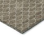 10' X 14' Geometric Washable Indoor/Outdoor Area Rug