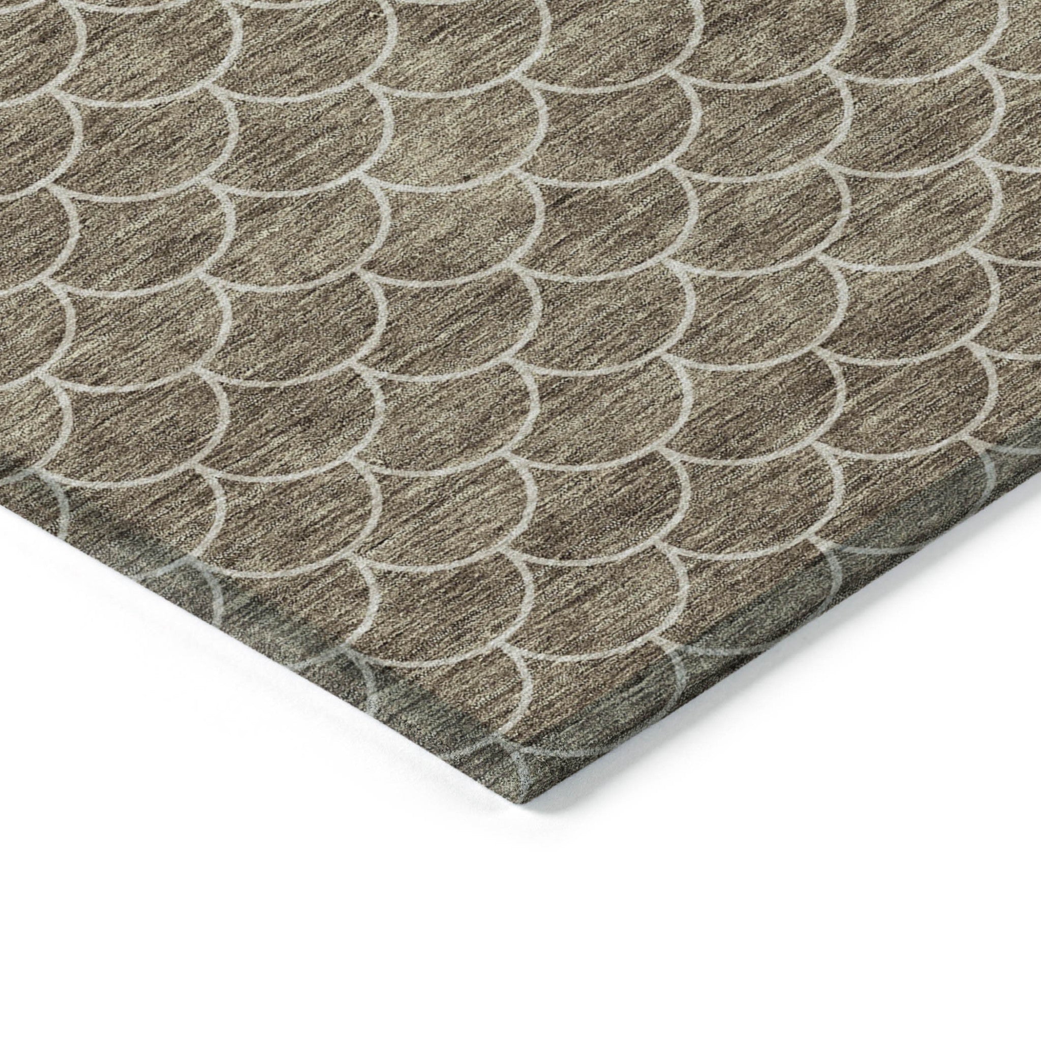 10' X 14' Geometric Washable Indoor/Outdoor Area Rug