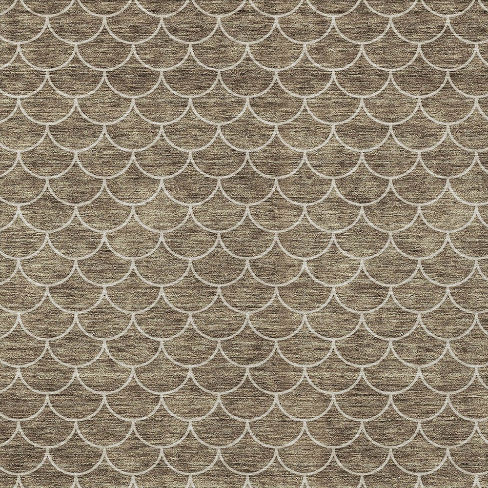 10' X 14' Geometric Washable Indoor/Outdoor Area Rug