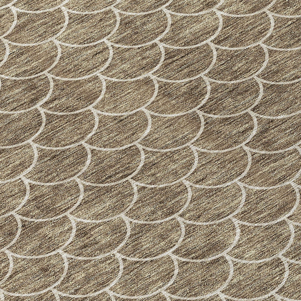 10' X 14' Geometric Washable Indoor/Outdoor Area Rug