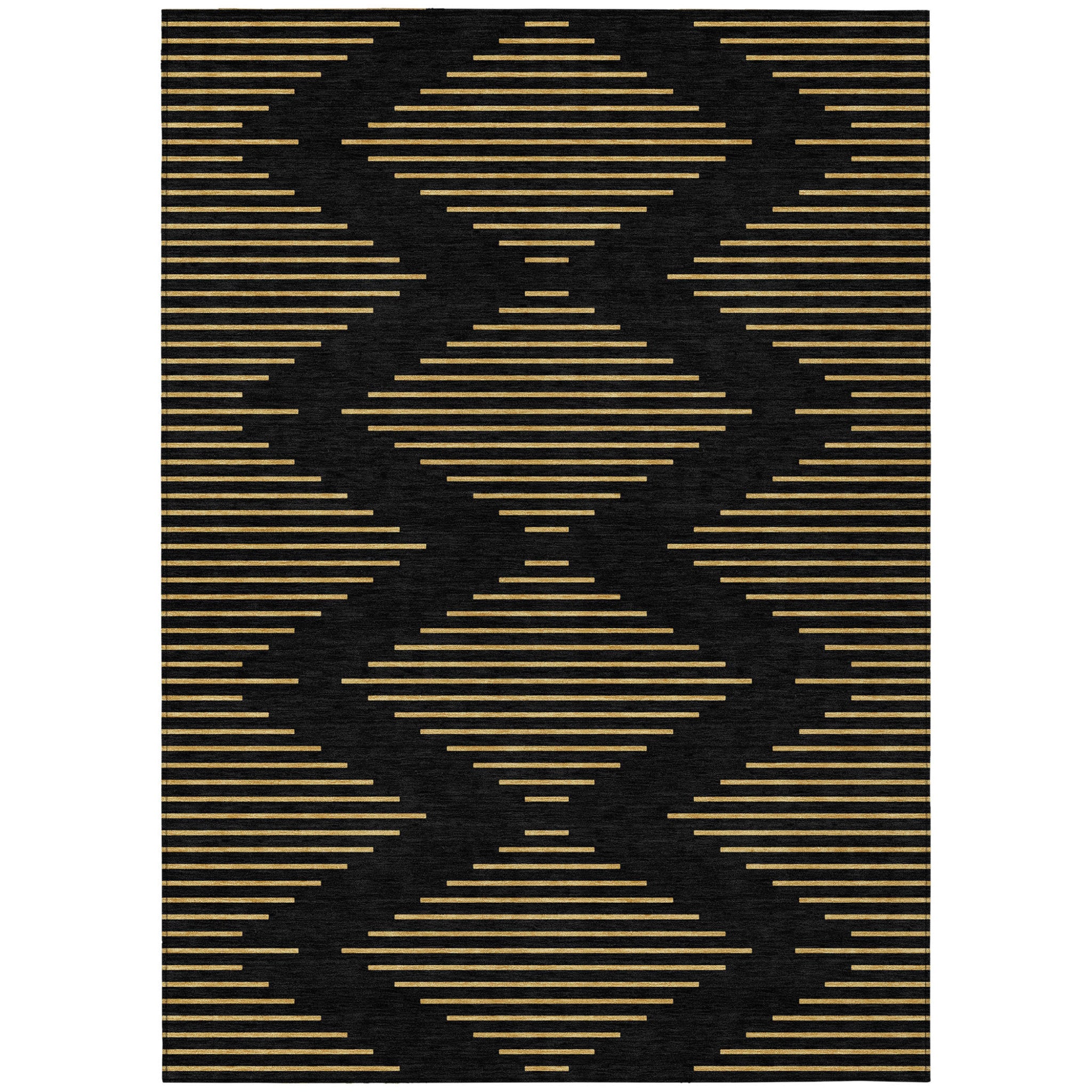 3' X 5' Geometric Washable Indoor/Outdoor Area Rug