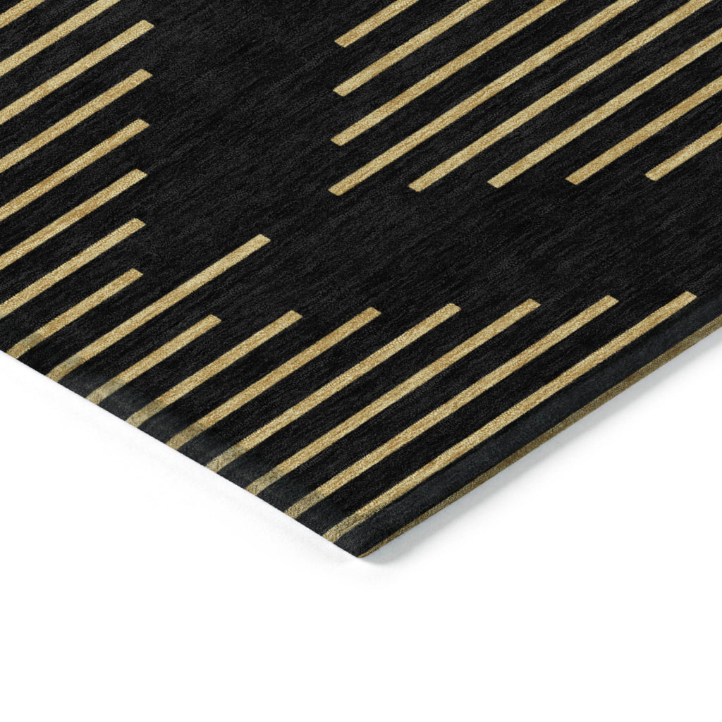 3' X 5' Geometric Washable Indoor/Outdoor Area Rug