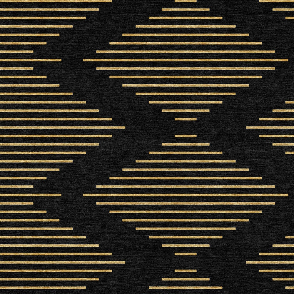 3' X 5' Geometric Washable Indoor/Outdoor Area Rug