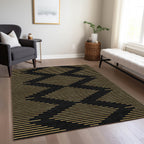 3' X 5' Geometric Washable Indoor/Outdoor Area Rug