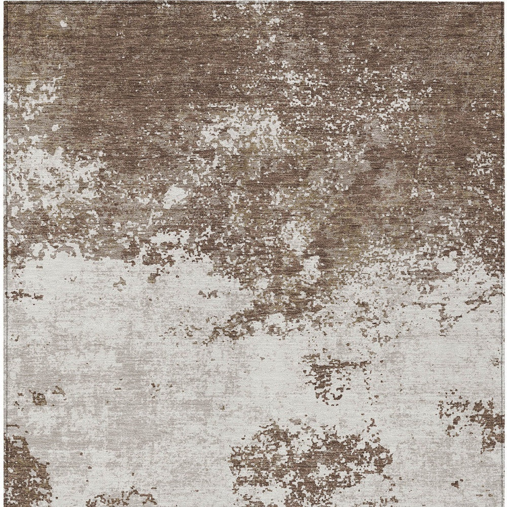 3' X 5' Bohemian Abstract Washable Indoor/Outdoor Area Rug