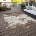 3' X 5' Bohemian Abstract Washable Indoor/Outdoor Area Rug