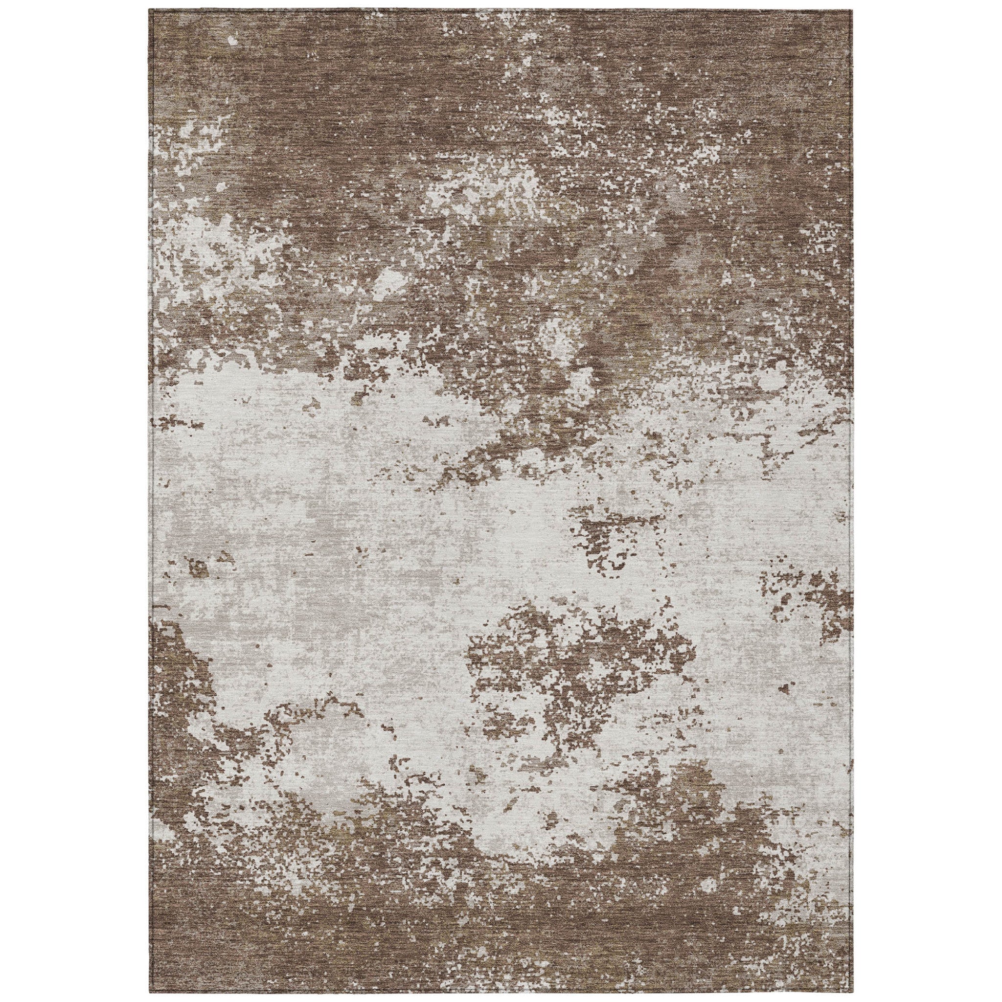 3' X 5' Bohemian Abstract Washable Indoor/Outdoor Area Rug