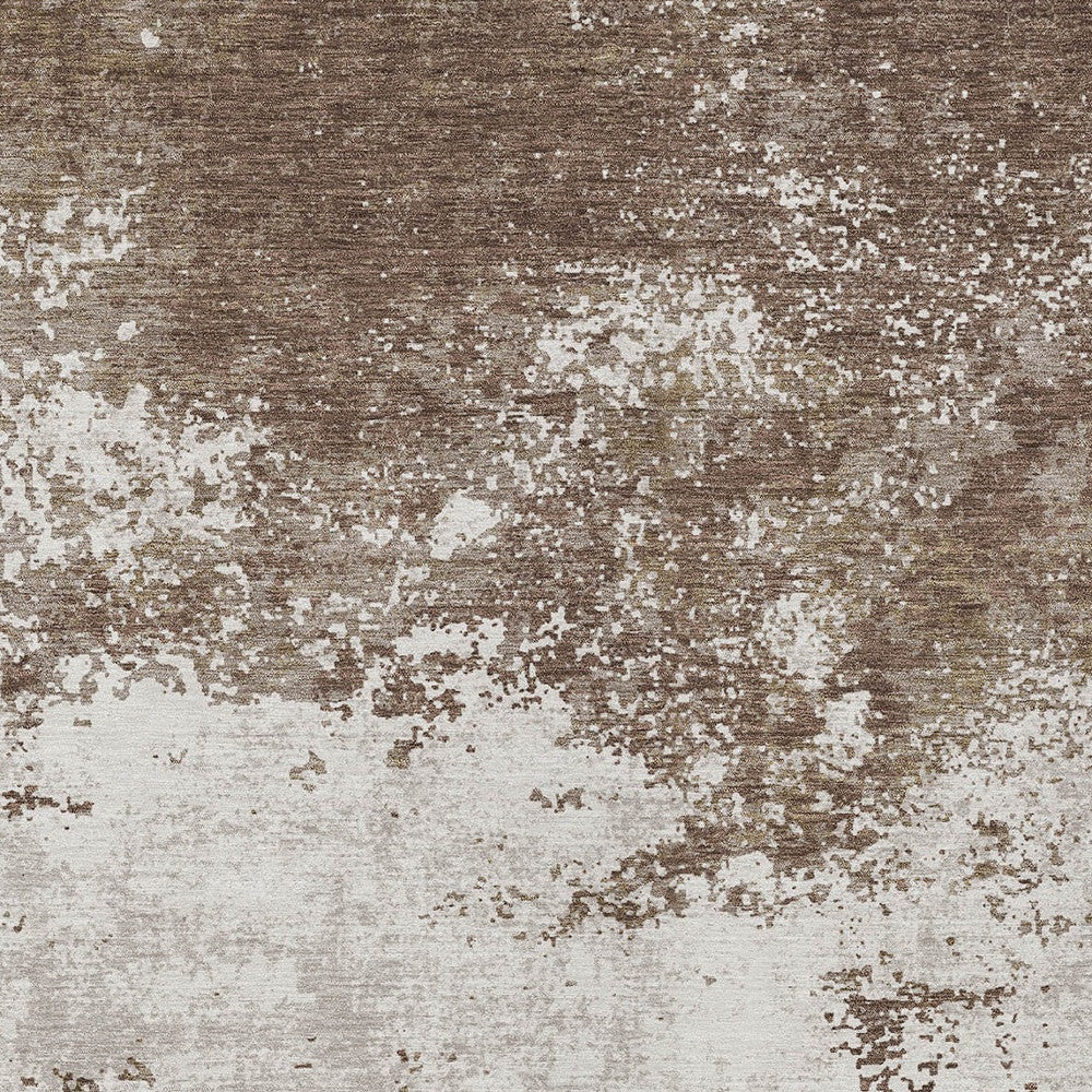 3' X 5' Bohemian Abstract Washable Indoor/Outdoor Area Rug