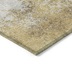 5' X 8' Abstract Washable Indoor Outdoor Area Rug