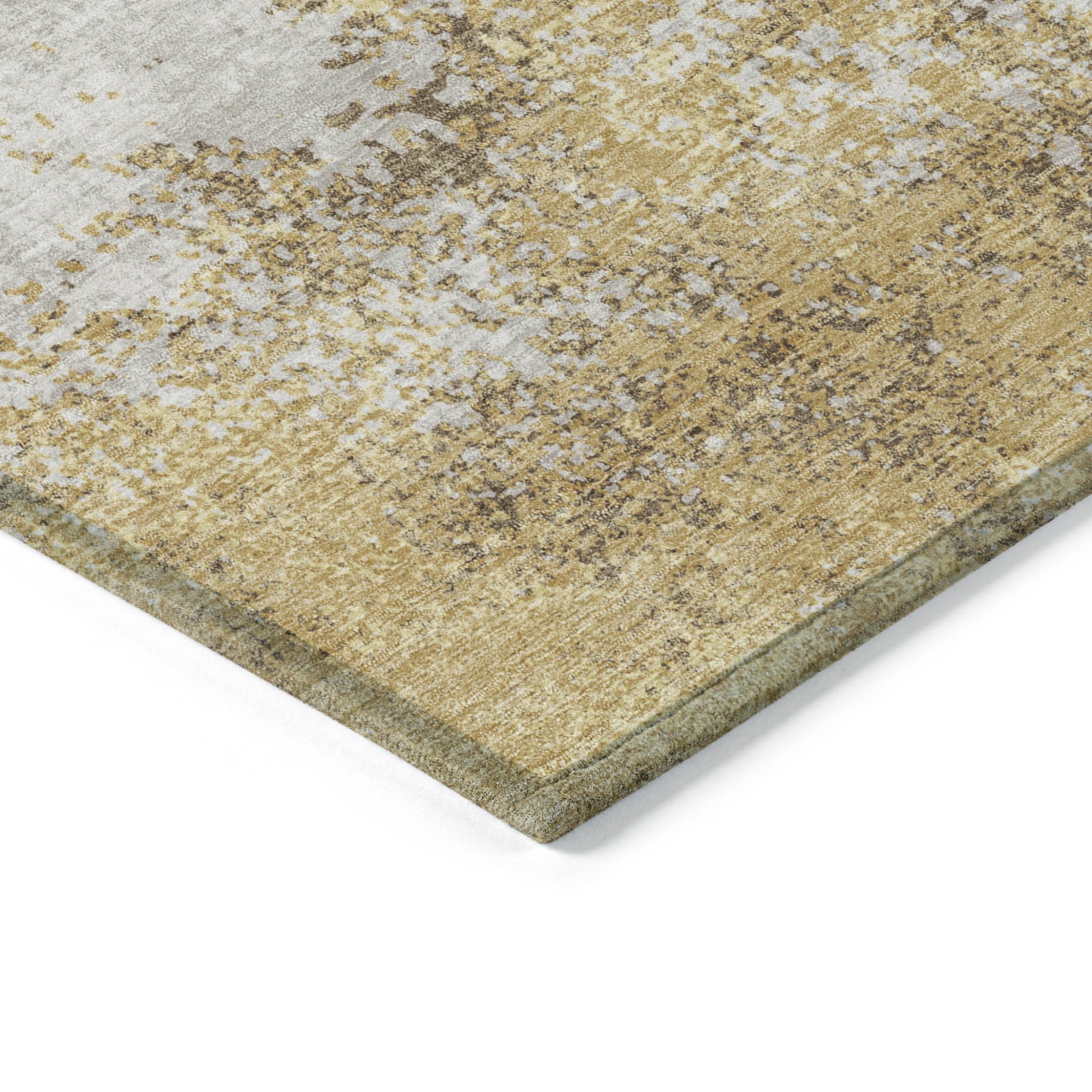 5' X 8' Abstract Washable Indoor Outdoor Area Rug