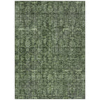 9' X 12' Damask Washable Indoor Outdoor Area Rug