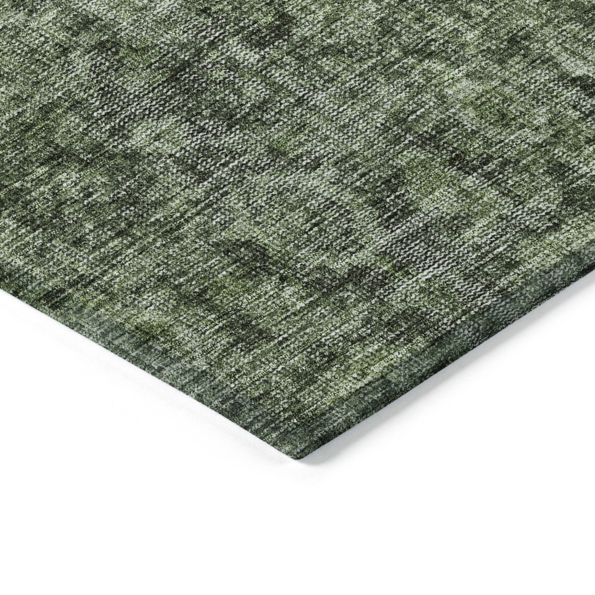 9' X 12' Damask Washable Indoor Outdoor Area Rug