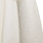 14" White & Beige Ceramic Table Vase