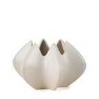 9" Cream Ceramic Table Vase